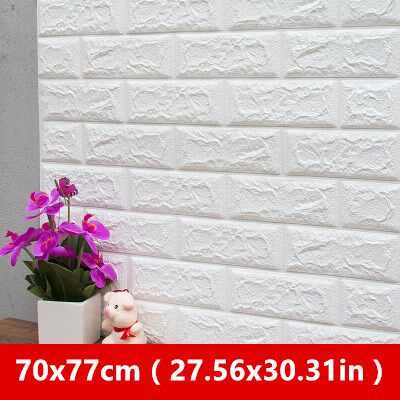 极速70x77cm DIY 3D Wall ers PE Foam Safty Home Decor Wallpap