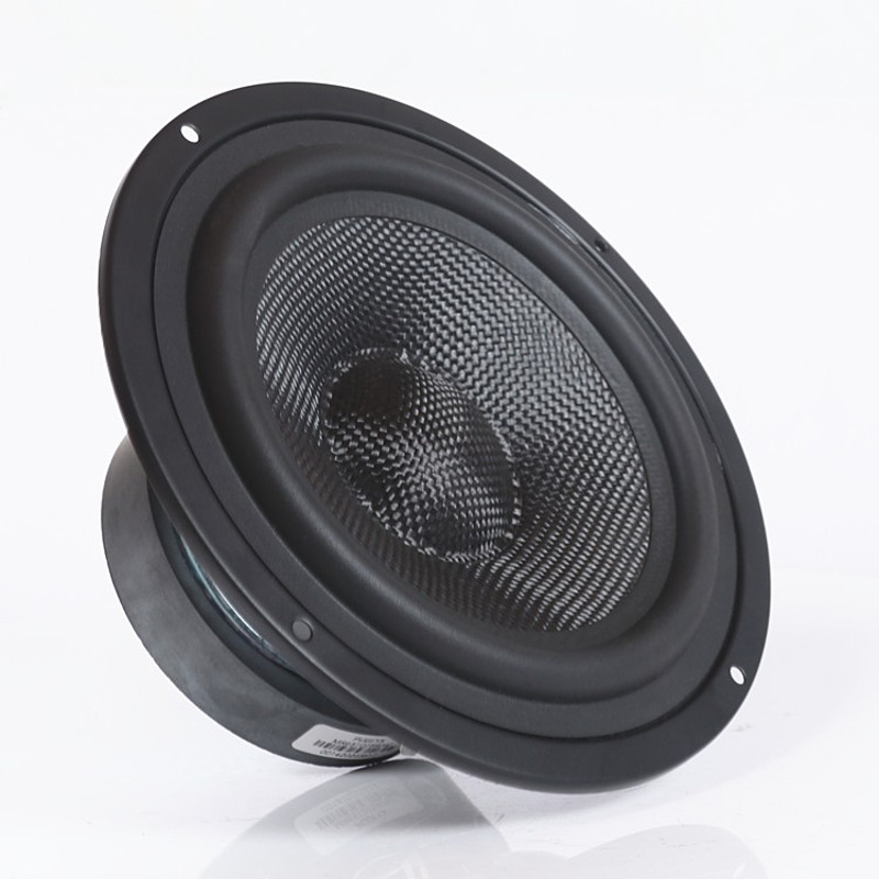 好货音箱喇叭扬声器音盆4寸5寸6.5寸碳纤音盆 26.5mm橡皮边黑色编