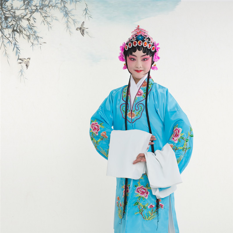 好货包邮六一节儿童京剧戏曲服装小孩戏曲表演服小花旦 儿童女披