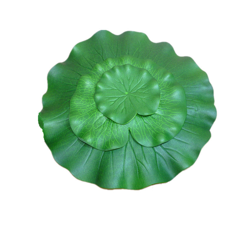 极速仿真荷叶水上漂浮装饰池塘莲花叶假荷花睡莲供佛鱼缸造景绿叶