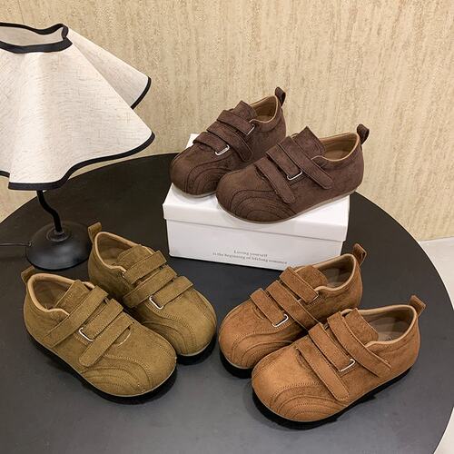 4cm【卡皮德训】美拉德复古魔术贴博肯鞋圆头软底懒人单鞋12