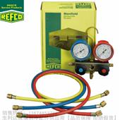 威科压力表组BM2 R407C REFCO R134a R22 R290种保压双头