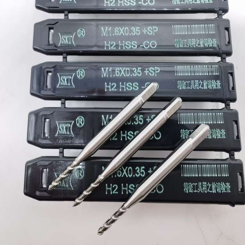 高钴螺旋机用丝锥HSS-CO含钴丝锥微型丝攻M1M1.2M1.4M1.5M1.6M1.8