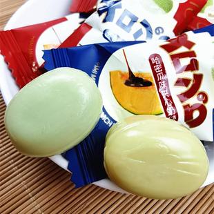 4月香奈风屋哈密瓜味巧克力夹心硬糖散装 办公休闲零食500约64颗