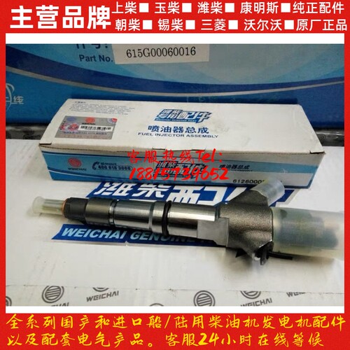 潍柴发动机原厂配件电喷WP10 290马力喷油器336马力喷油器