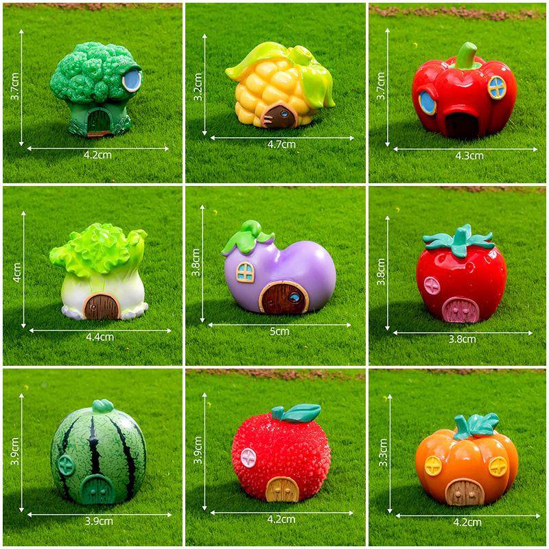 微景观小摆件仿真水果蔬菜房子可爱办公桌面摆设创意手工花盆装饰,工业油品/胶粘/化学/实验室用品,烧杯/烧瓶,淘宝优惠券,粉丝福利购,淘宝优惠卷
