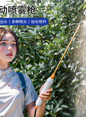 电动喷雾器充电式打药机便携式浇花浇水喷枪消毒家用新型小型喷壶