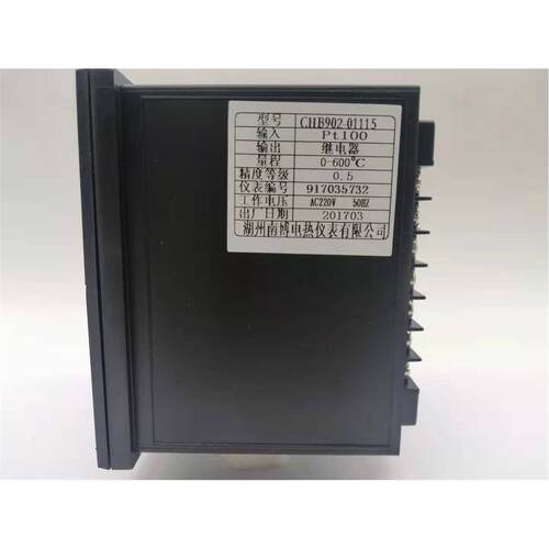 96*96尺寸PT100分度继电器输出CHB902-01115智能PID控制温控仪