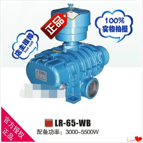 森森罗茨鼓风机LR65 LS-65 LR65-WB海参打氧机污水处理曝气机