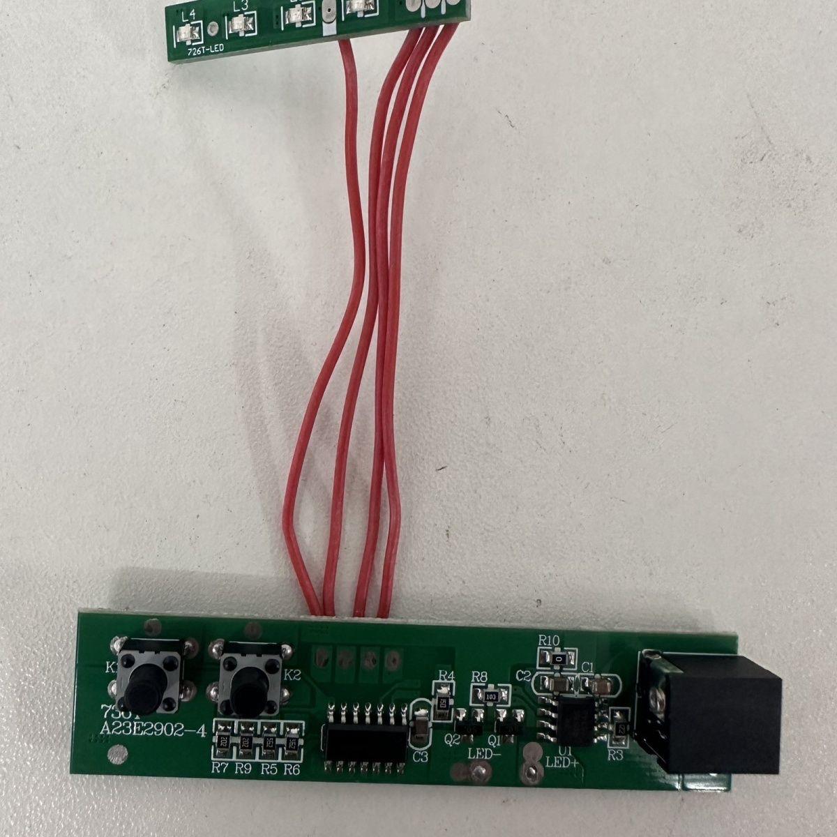 雅尼头灯736T电量显示1338T原装电路板配件线路主板锂电双开关板