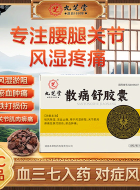 九芝堂散痛舒胶囊祛风除湿活血止痛跌打损伤淤血肿痛风湿关节痛