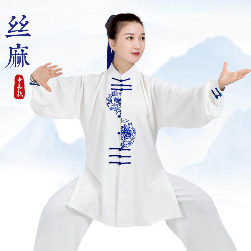 小和山太极服女款新款2026高端比赛表演太极拳练功服男八段锦中式