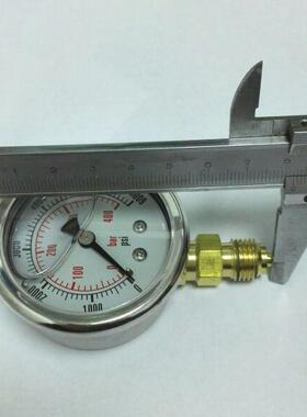 防震压力表 yn-50 0-400bar 6000psi 铜螺纹1/4bsp Φ51-58mm