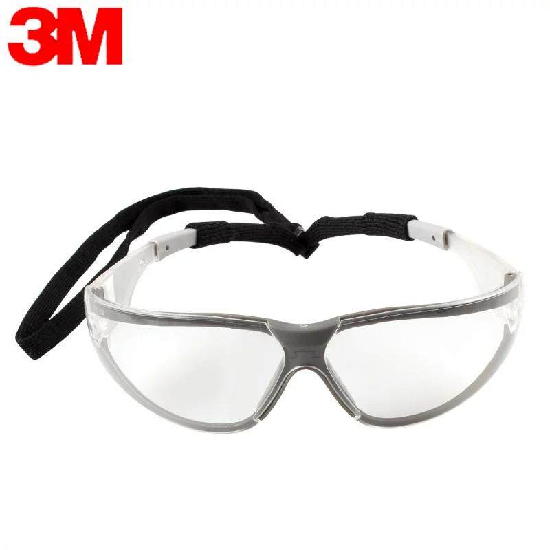 正品3M 11394运动防护眼镜防紫外线旅游户外骑行防尘防风沙护目镜