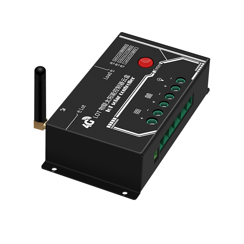 4G物联网太阳能控制器智能云盒12V24V蓄锂电池光伏充电手机APP远