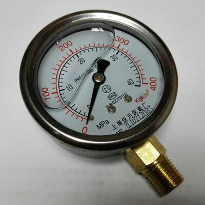 pressuregauge 银焊耐震压力表 YN-60 0～40mpa 400kg/cm2  ZG1/4
