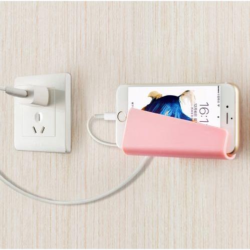 创意手机架卧室客厅卫生间墙壁充电器适配座支架充电架