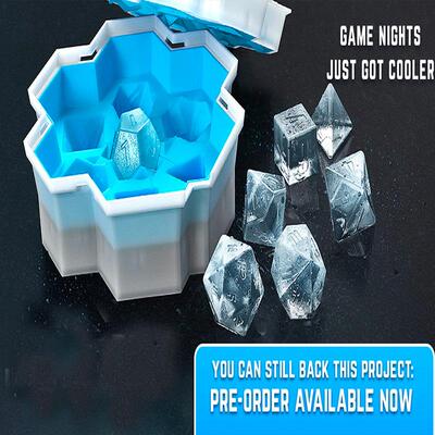 ICE DICE 龙与地下城硅胶骰子冰模家用酒吧冰格制冰盒