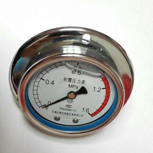 耐震压力表 无锡惠华压力表 YN-60ZT 1.6mpa 直径60mm 轴向带边