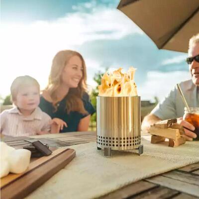 Portable Small Fireplace 家庭户外露营便携小壁炉 铁艺暖手炉