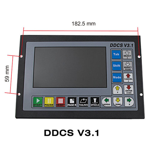 DDCSV3.1雕铣机独立控制器3/4轴G代码CNC离线控制系统6轴急停手轮