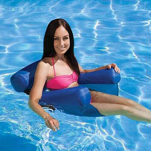 Swimming Pool Float Chair 充气可折叠靠背浮排水上沙发浮床