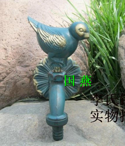 绿鸽全铜动物水龙头园艺花园水龙头艺术欧式水龙头拖把池阳台别墅