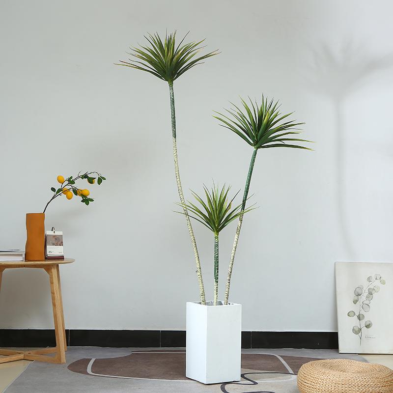 北欧仿真植物千年铁木假树大型绿植盆栽室内客厅装饰落地摆件