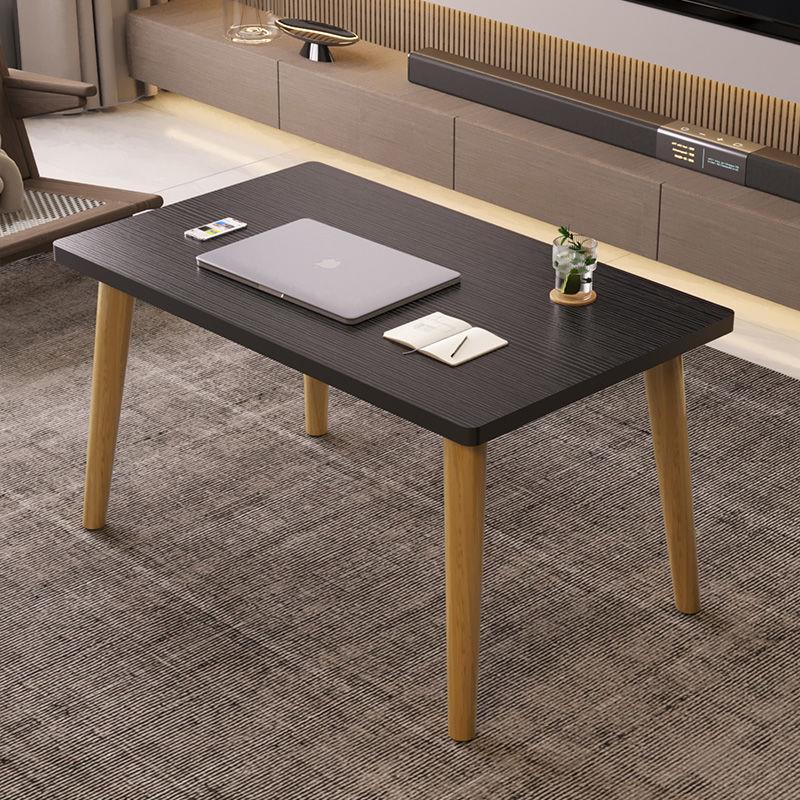 小茶几客厅卧室北欧简约小型桌子风坐地懒人方桌现代家用实木桌腿