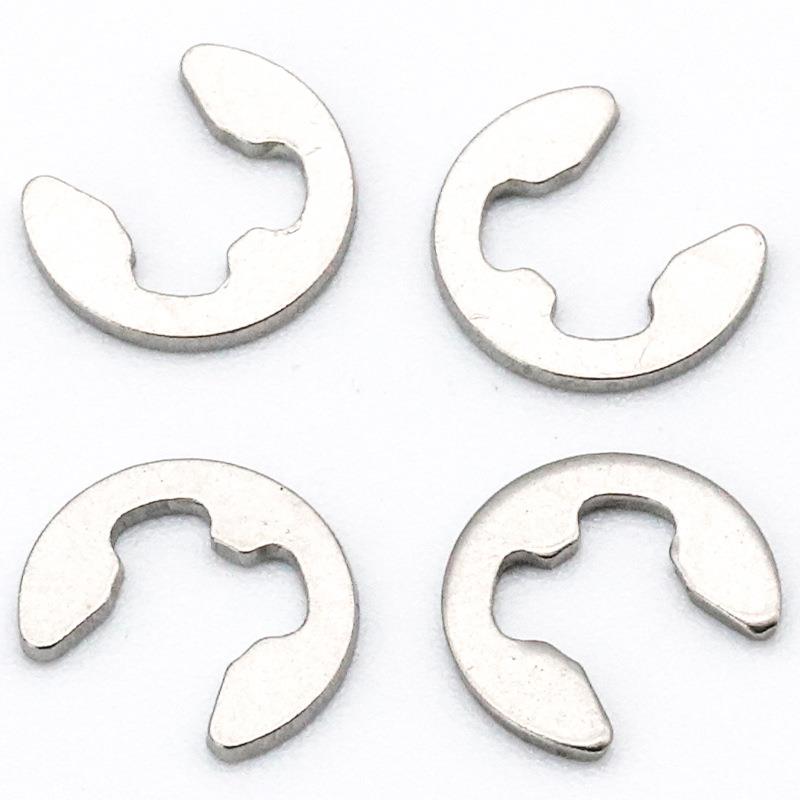 304不锈E型卡簧E钢开挡圈形卡环卡圈卡扣五金配件1.5口/6/GB896