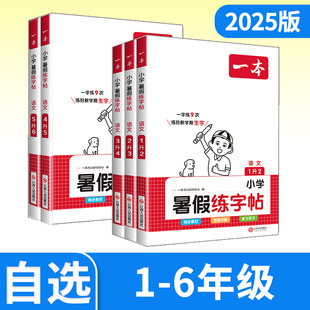 2024秋一本暑假练字帖 一升二升三升四升五升六暑假衔接字帖 同步教材生僻字练习 暑假预复习 视频讲解 课堂同步生僻字楷书字帖