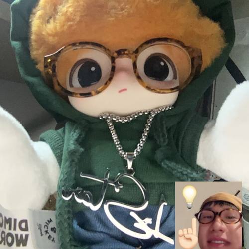 王一珩大帅哥同款Dimoo布鲁托衣搪胶娃衣可爱毛绒挂件