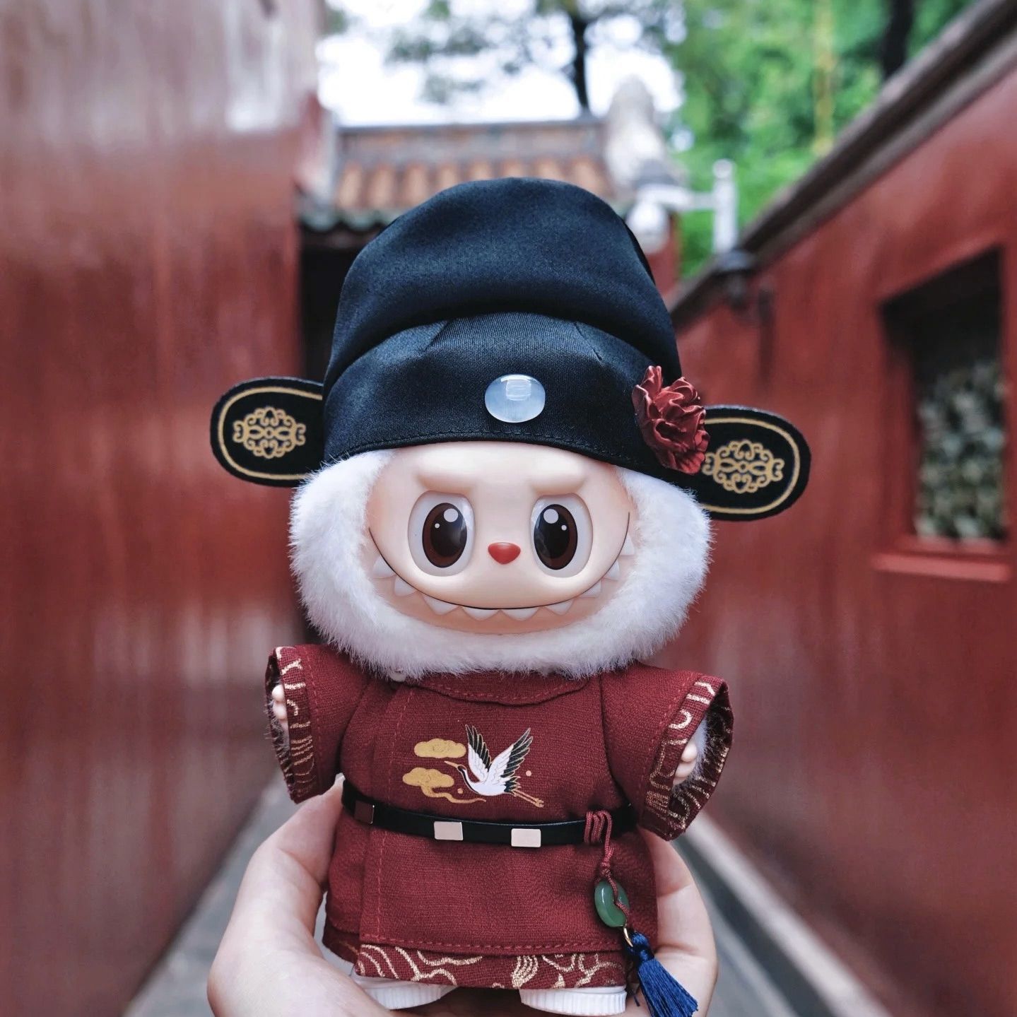 古风状元郎可爱拉布布娃衣坐坐派对搪胶娃衣套装替换正版包邮