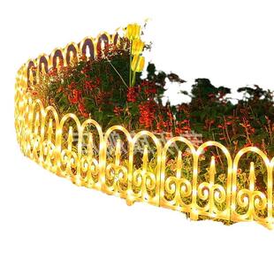 2024新款太阳能围栏灯户外庭院花园栅栏彩灯草坪圣诞布置氛围装饰