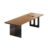 亚克力悬浮实木办公桌现代简约客厅家用书桌工作台办公室电脑桌椅