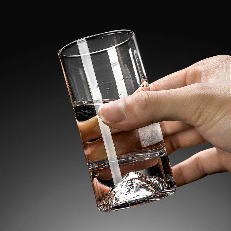 xyt二两白酒杯套装家用轻奢金山带刻度水晶玻璃一两杯子