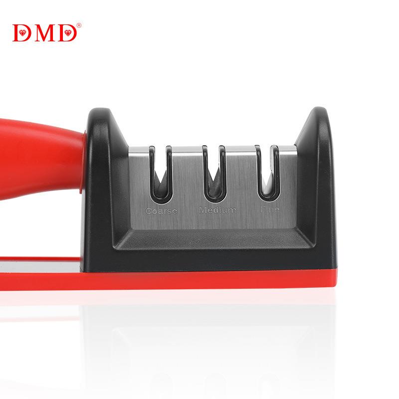 厂家外贸新款家用磨刀三段式厨房钨钢金刚石陶瓷磨棒磨刀器