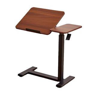 气动液压升降桌可翻转电脑桌站立式工作台置地可移动升降床边桌