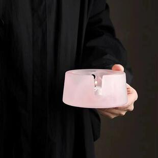 清仓水晶琉璃温茶器蜡烛底座禅意家用日式加热小火炉耐高温垫茶道