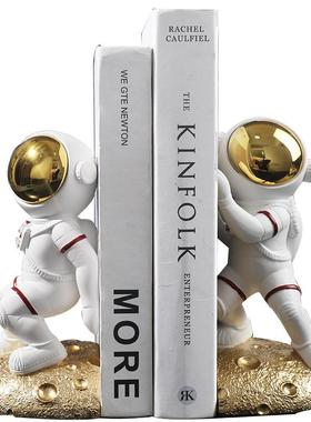 创意宇航员书立架学生书桌收纳家居装饰摆件太空人树脂工艺品