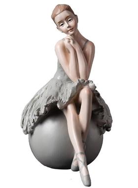 北欧创意芭蕾女孩摆件ins风舞者样板房间公主房软装饰品家居摆设