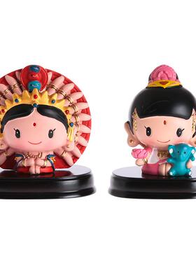 十二生肖本命佛八大守护神办公桌家居可爱小摆件神仙公仔车载摆设