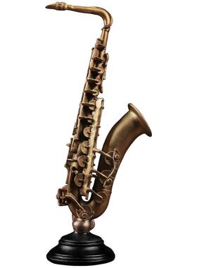 欧式乐器树脂工艺品小提琴萨克斯家居桌面酒柜电视柜玄关装饰摆件