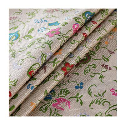 经典万字地三多锦老宋锦面料35姆米140幅宽新中式100桑蚕丝布料