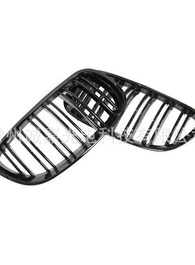 适用于老款3系双门E92E93前期M3改装双线亮光黑哑光黑中网