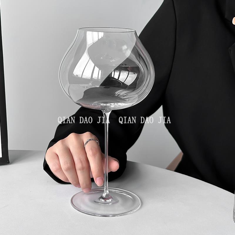 欧式高档红酒杯奢华水晶玻璃杯葡萄酒高脚杯子家用勃艮第酒具一对