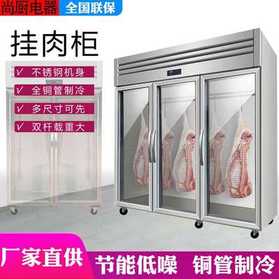 挂肉柜立式冰柜速冻保鲜商用冷藏展示柜整猪牛羊双门直冷排酸尚厨