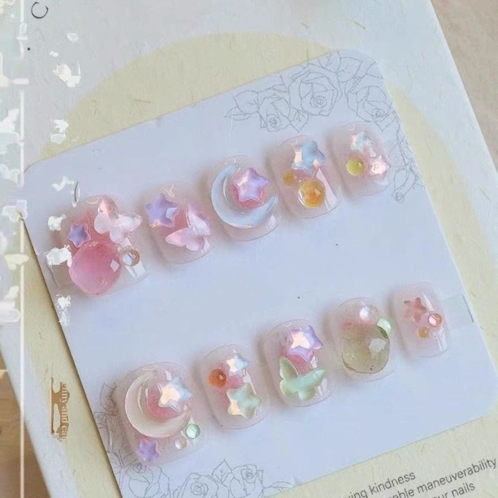 手工夏季冰透显白摩卡彩