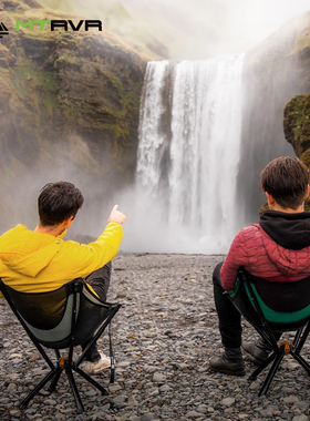 MTRVR 户外折叠椅便携式月亮椅露营椅子野餐桌椅沙滩椅钓鱼椅凳子