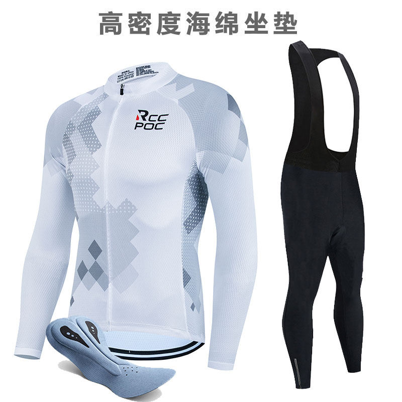 春夏秋冬长袖自行车骑行服套装男款公路车上衣山地车骑行长裤抓绒